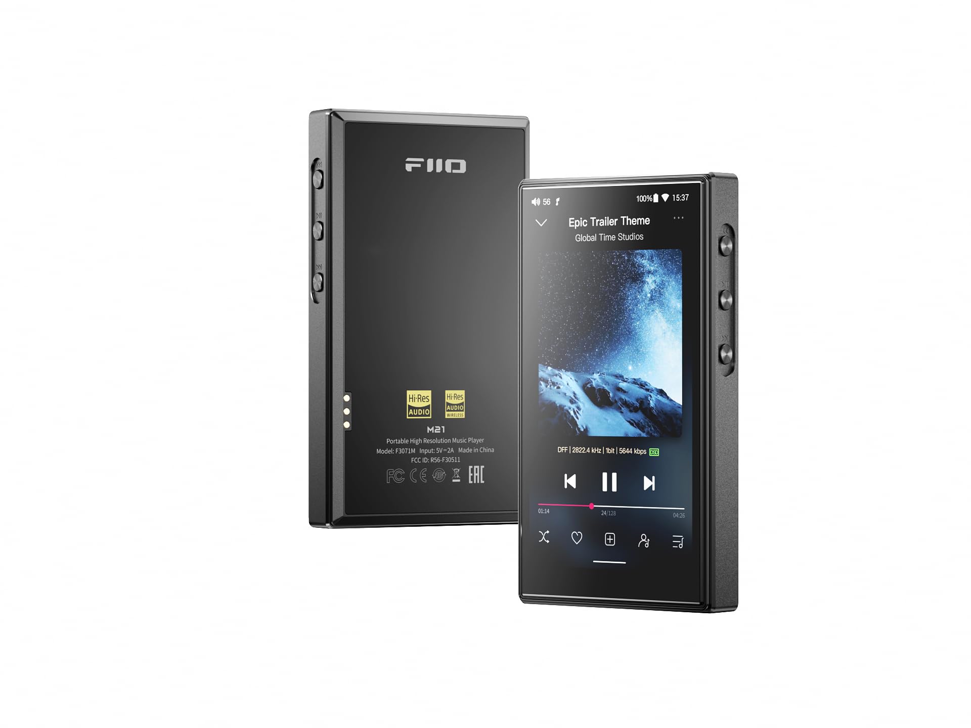 FiiO Leitor de música portátil M21 Android 13 MP3 Snapdragon 680 4